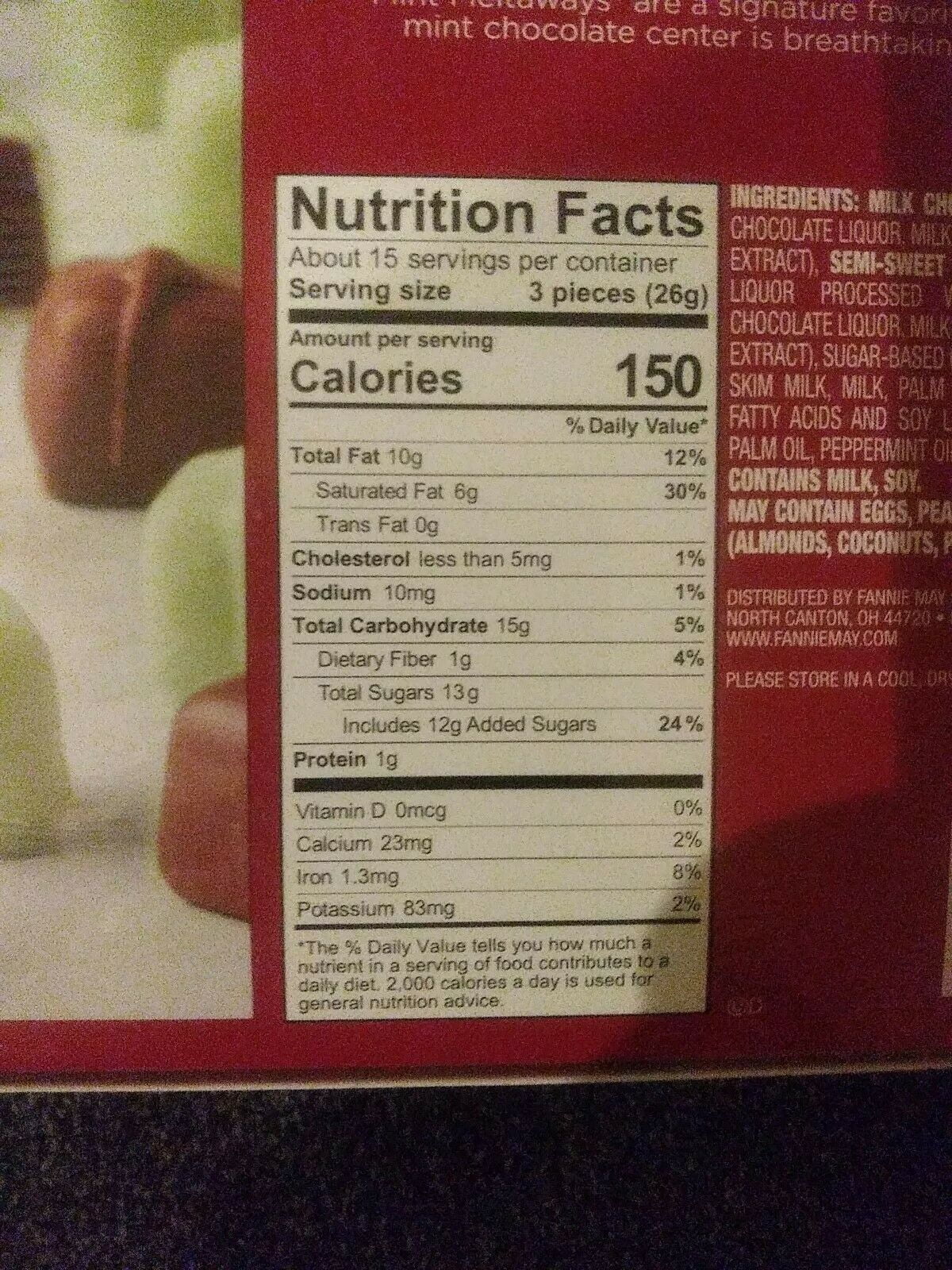 Fannie May Mint Meltaways, Milk Chocolate and Pastel Candy with a Mint Chocolate Center, Chocolate Candy Gift Box, 1 lb