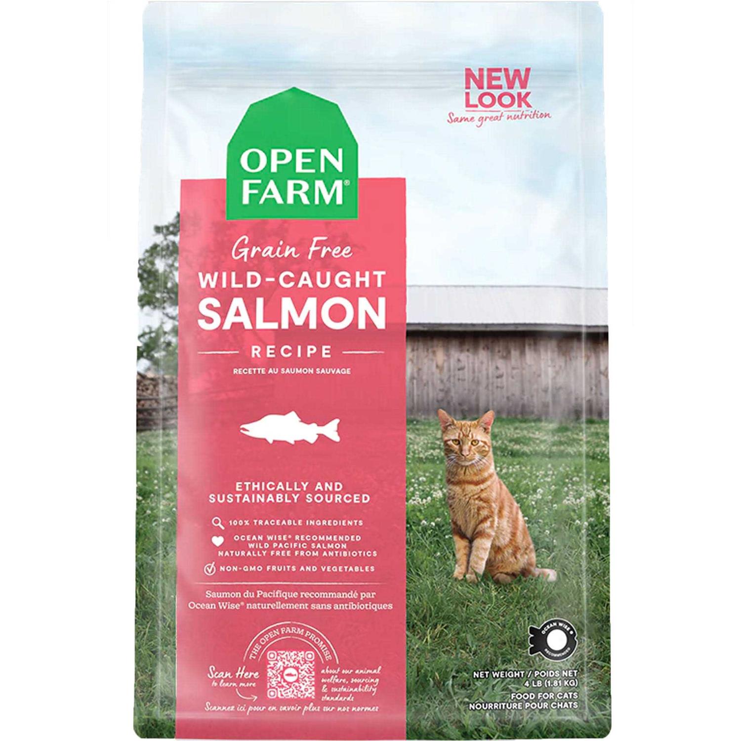 Open Farm Wild-Caught Salmon Grain-Free Dry Cat Food - Pet Supplies online store