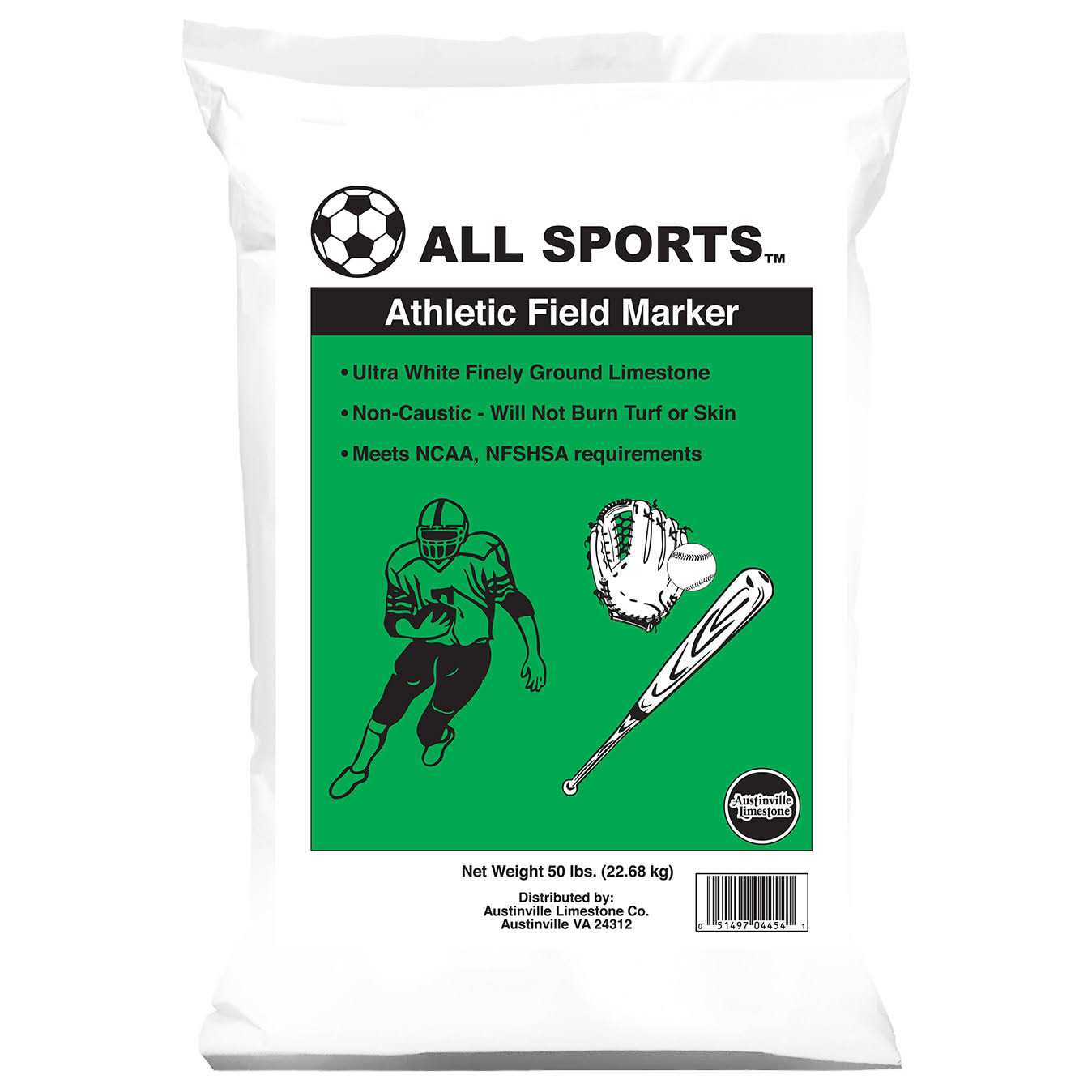 Guideline White Athletic Field Marker 50 lb - Sports Supplies Online Store
