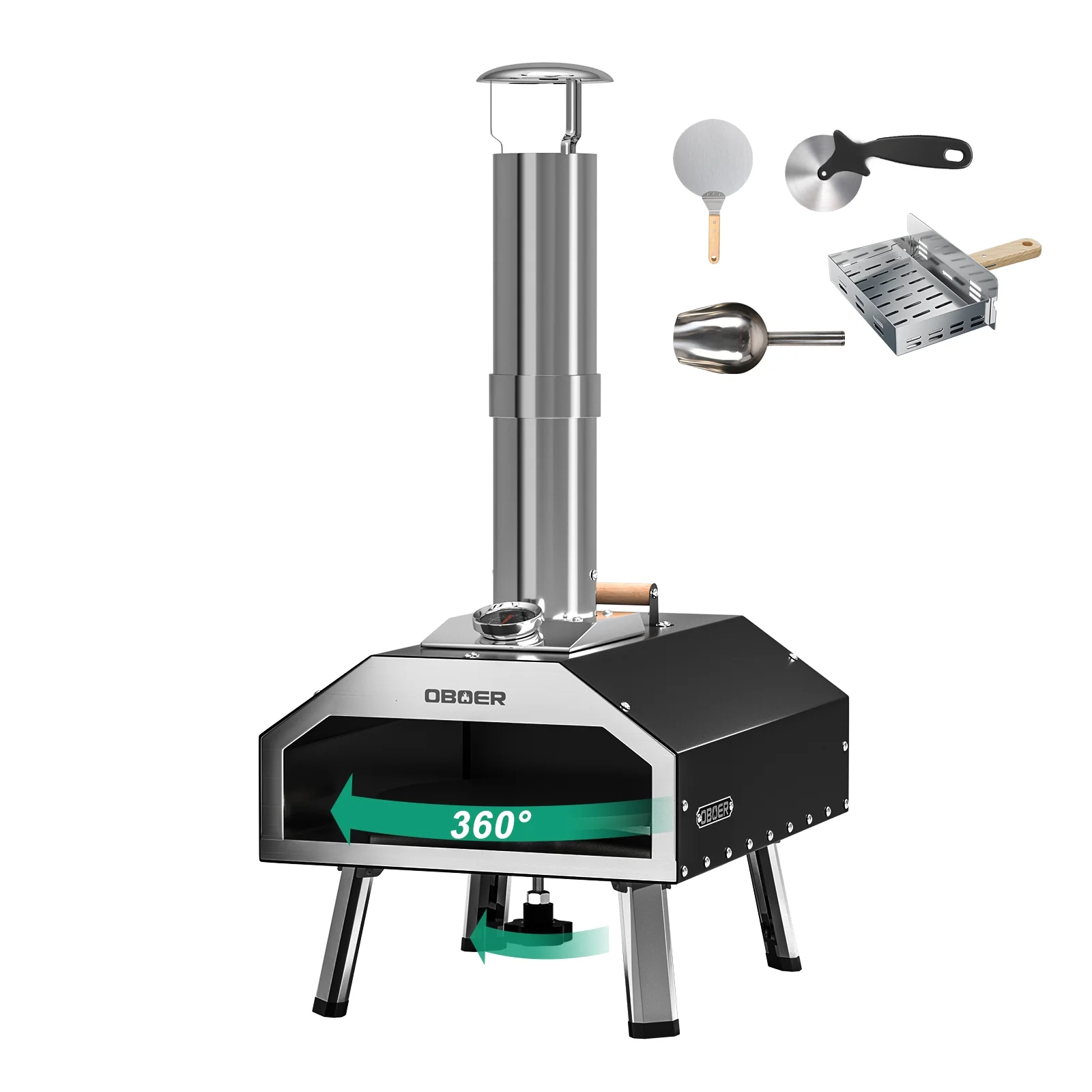 NAIZEA Outdoor Pizza Oven, 13