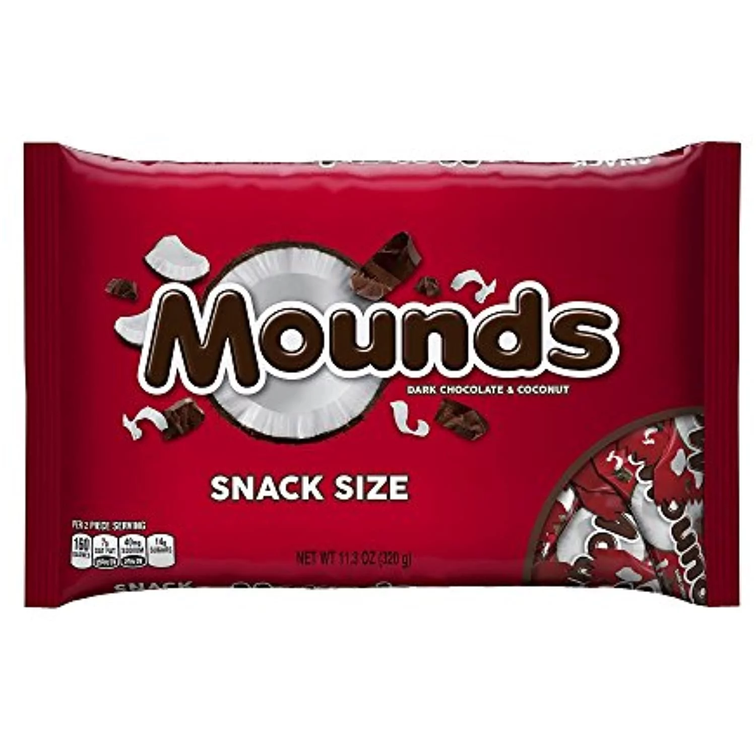Hersheys Mounds Snack Size, 11.3 Oz, 2 Pk