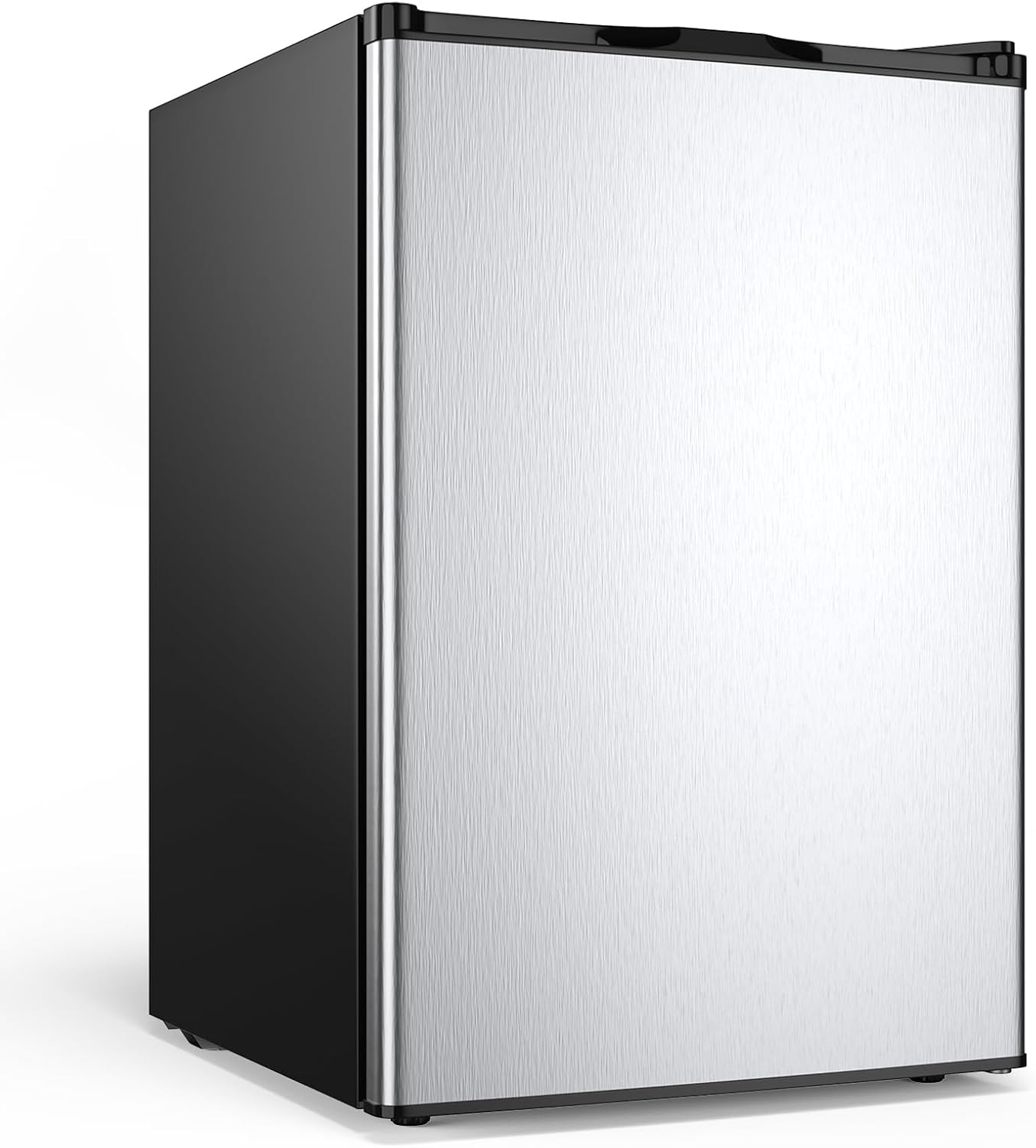 NAFORT Compact Upright Freezer 3.0 Cu. Ft. with Stainless Steel Single Door, Small Freezing Machine with Reversible Door, 7 Grade Adjustable Thermostat for Home Office