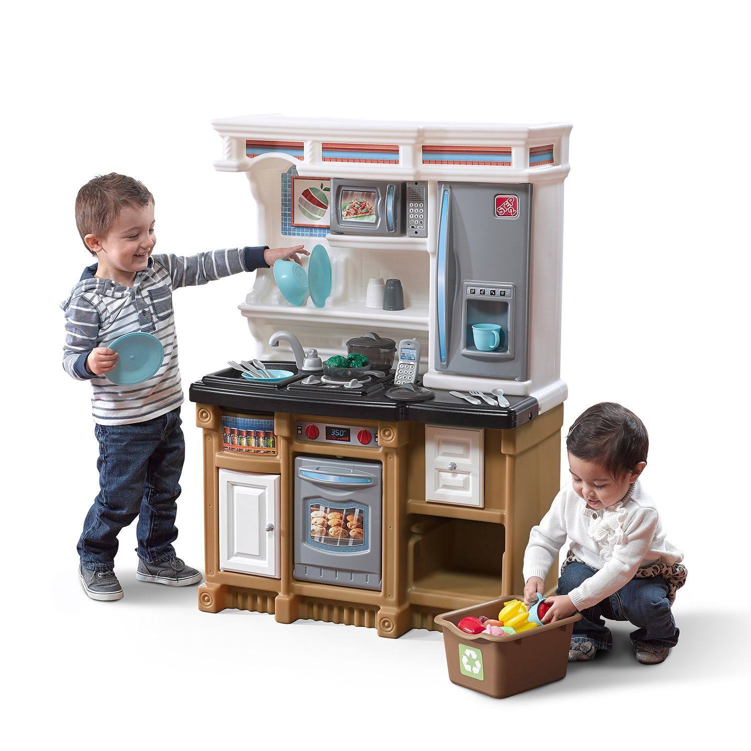 Step2 Lifestyle Custom Kitchen Playset for Kids - Durable Cooking