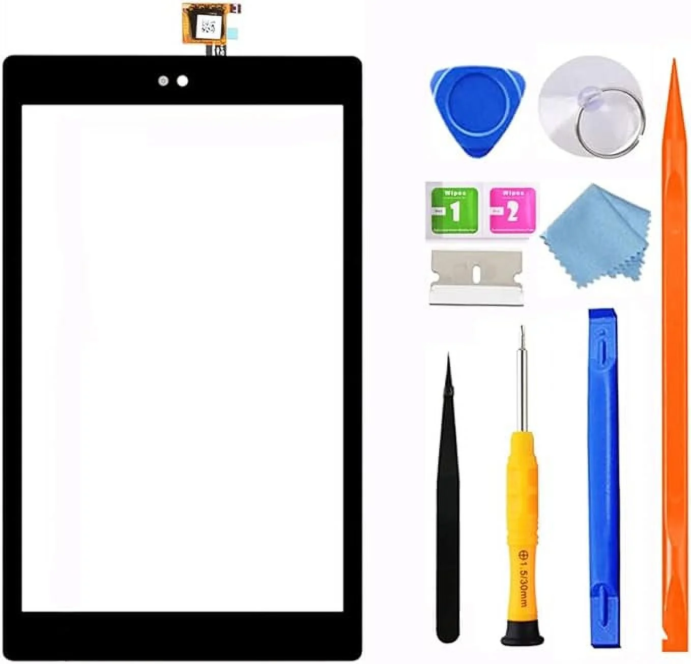 GoodFixer Original Quality Screen Replacement Digitizer for Amazon Kindle Fire Tablet HD 8 8th Gen Model L5S83A (2018 Released 8th Generation) Touch Screen Glass + Full Repair Kit