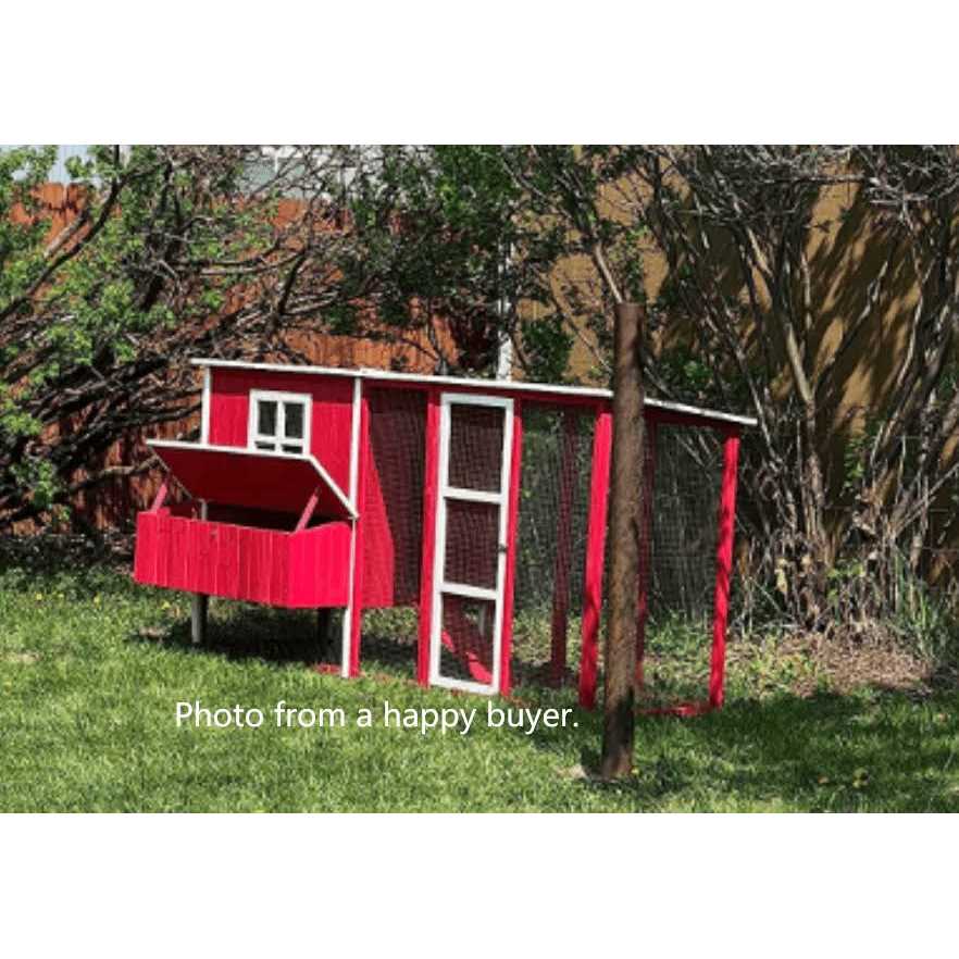 87 inch Wood Chicken Coop Hen House Run 4-6 Chickens Nesting Box - Pet Supplies online store
