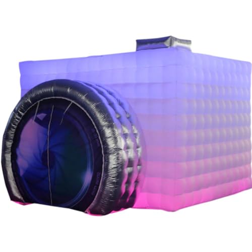 SAYOK Inflatable Party Tent Inflatable Nightclub White Inflatable Camera Photo Booth Enclosure Inflatable Cube Tent for Event, Show, Exhibition, Bars, Clubs, Tourism, Parties