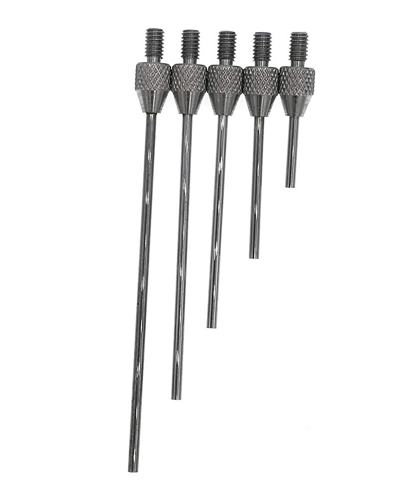 Carbide Needle Contact Points for Dial Digital Indicator Depth Gauge 1.5mm Diameter Stem 4-48 UNF Thread Pack of 2