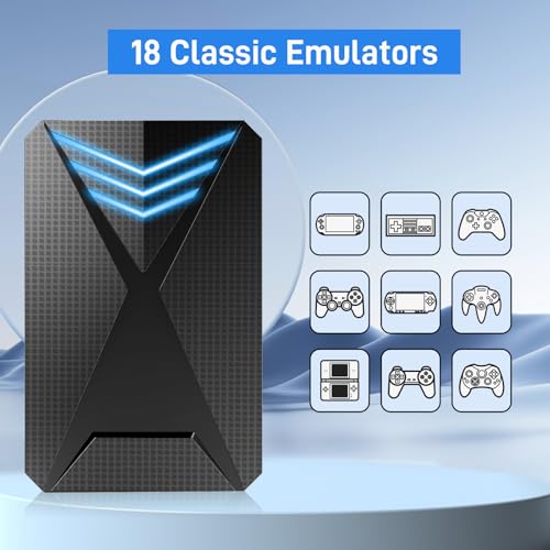 Retro Game Console Hard Drive 2T, Retro Drive with 18 Emulator Console, 4280 Plug and Play Video Games for PC, Launchbox Hard Drive Emulator, USB 3.0, Hyper Base Lbox