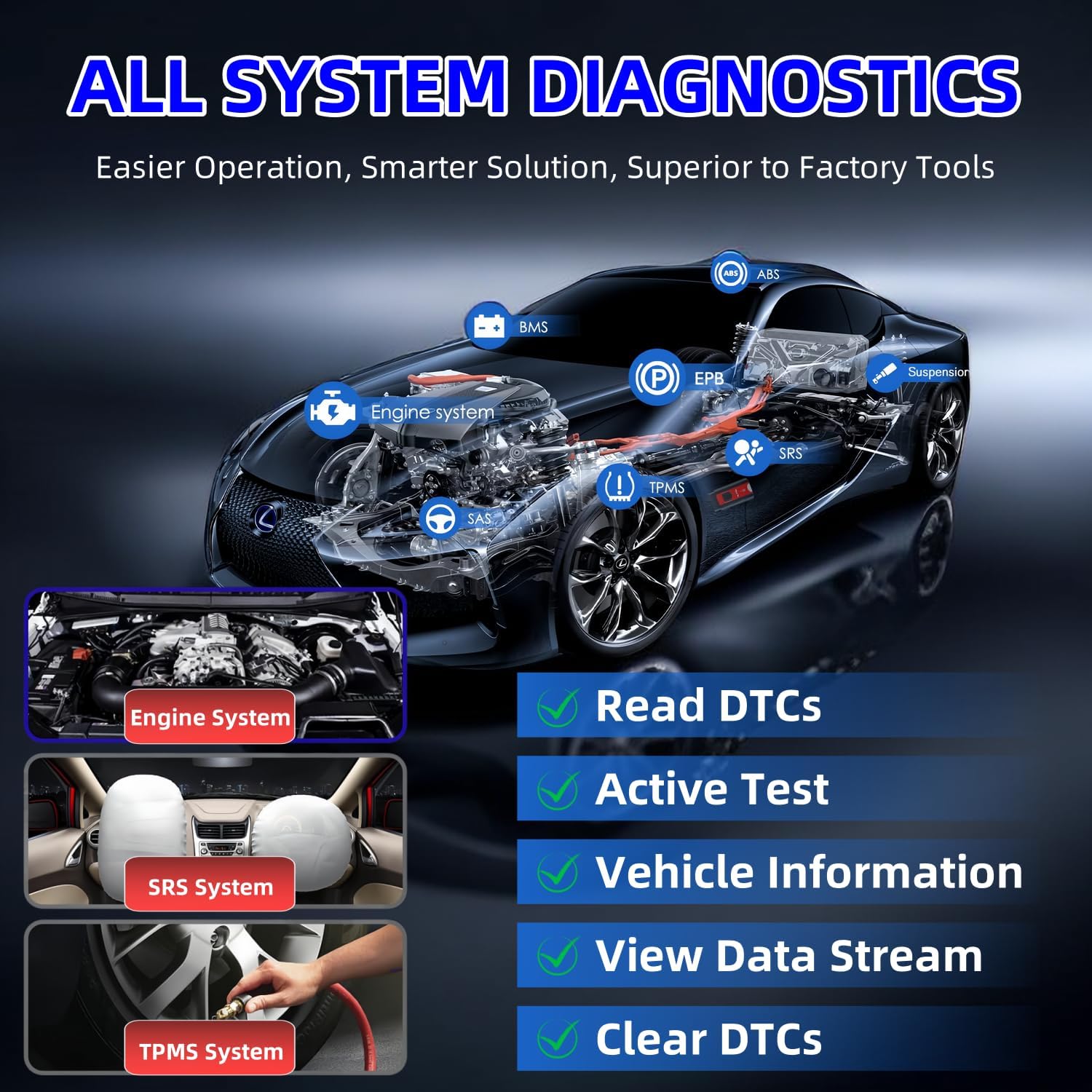 Autel Scanner MaxiSys MS906 Pro-TS 2024 Top TPMS Programming Tool, Up of MS906 Pro MS906TS MS906BT MK908 MK900 MX900, All System Diagnostic/ECU Coding/ 36+ Service/Bidirectional Control/CANFD&DOIP