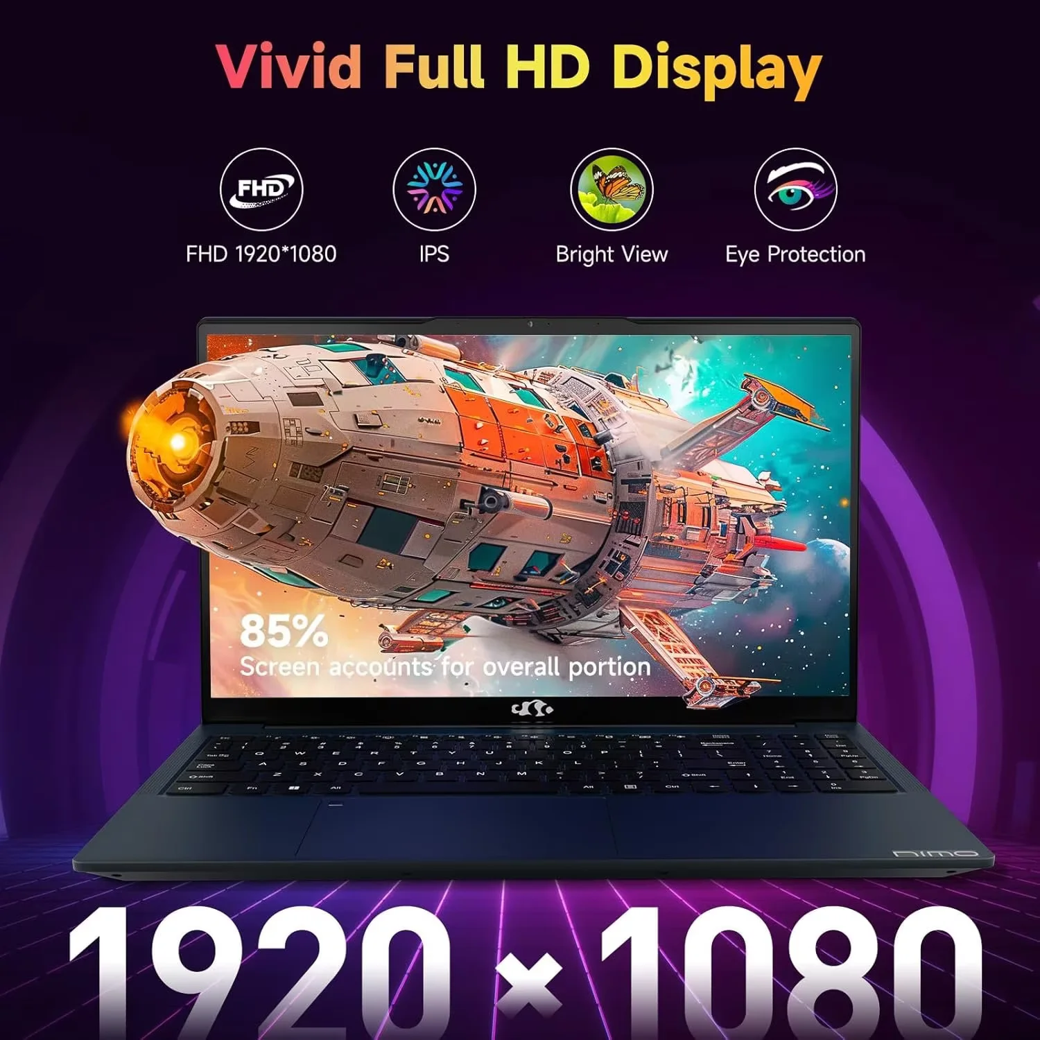 15.6" FHD Business Laptop 32GB RAM 1TB SSD AMD Ryzen 5(Beat i3-1215U, 4 Cores Up to 3.7GHz) 65W Type-C Fingerprint Backlit Keyboard IPS-Computer Wi-Fi 5 BT5.2 Blue