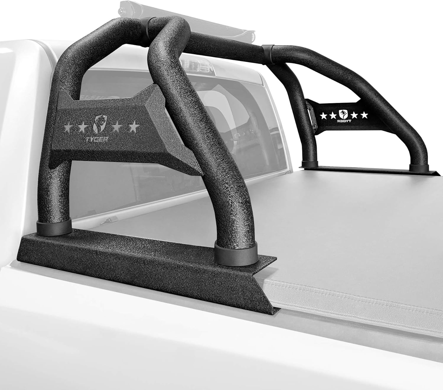 Tyger Auto TG-SB7J88678 Sport Bar Compatible with 2020-2022 Jeep Gladiator | Textured Black | Light Mount | Roll Bar