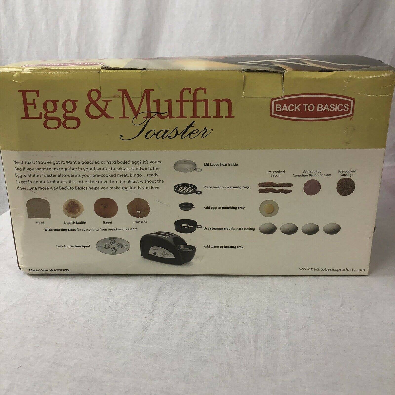 Back to Basics TEM500 - Egg u0026 Muffin Toaster