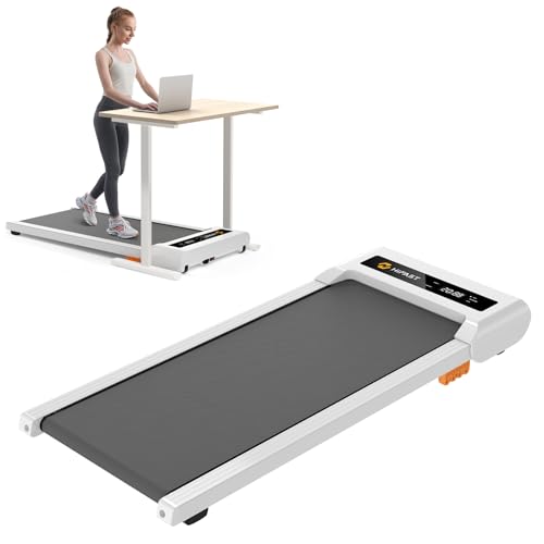Walking Pad, 2.5HP Under Desk Treadmill for Home Office, 300 Lbs Capacity Portable Treadmill with Remote Control & LED Display, 2 in 1 Treadmill for Walking Jogging and Running