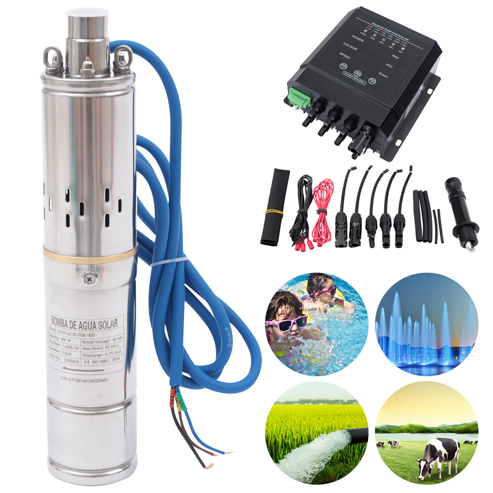 400W DC 36V Solar Water Pump 3
