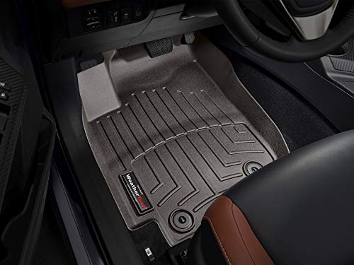 WeatherTech Custom Fit FloorLiners for Toyota RAV4-1st Row (445101), Black