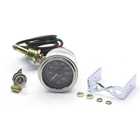 Stewart Warner Deluxe 2-1/16 Mechanical Water Temp Gauge, 60 inch