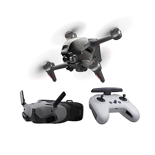 DJI FPV Combo (Goggles V2), First-Person View Drone with 4K Camera, S Flight Mode, Super-Wide 150° FOV, HD Low-Latency Transmission, FAA Remote ID Compliant