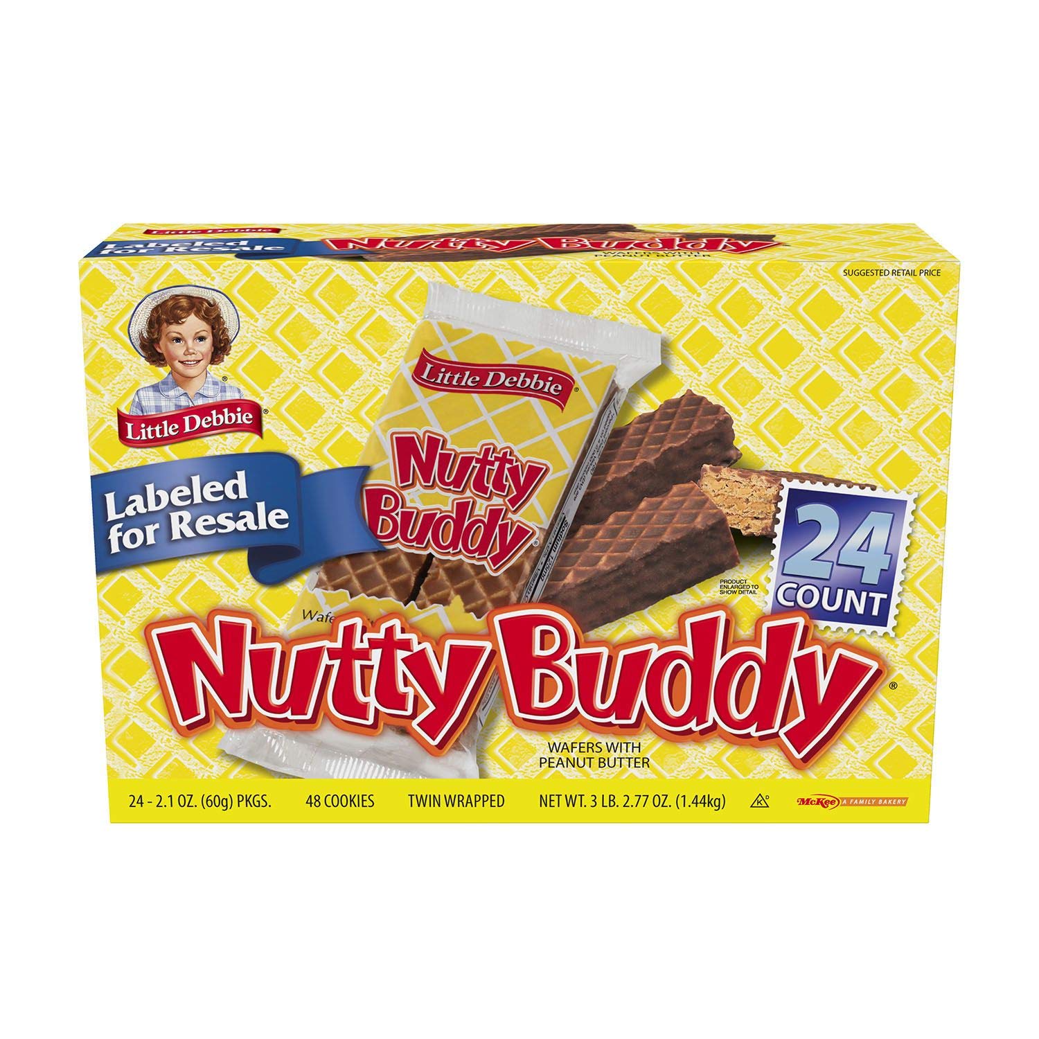 Little Debbie Nutty Buddy Bars 2.1 oz., 24 ct. A1