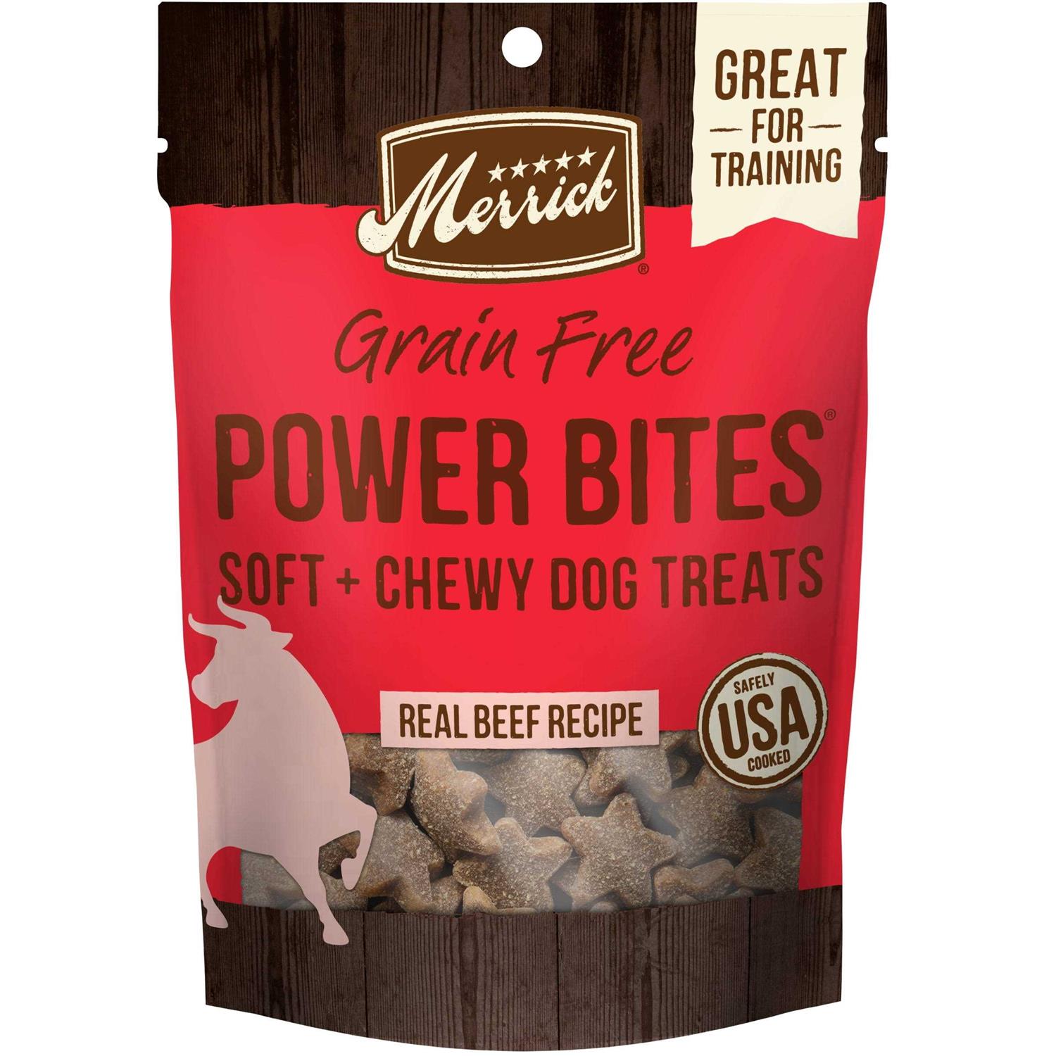 Merrick Real Beef Power Bites Dog Treats - Pet Supplies online store