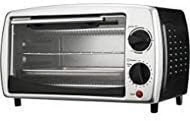 4 Slice Toaster Oven and Broiler Black