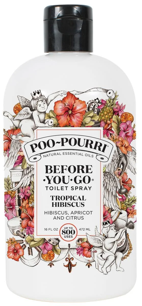 Poo~Pourri Before-You-Go Toilet Spray, Tropical Hibiscus Scent, 16 Fl oz
