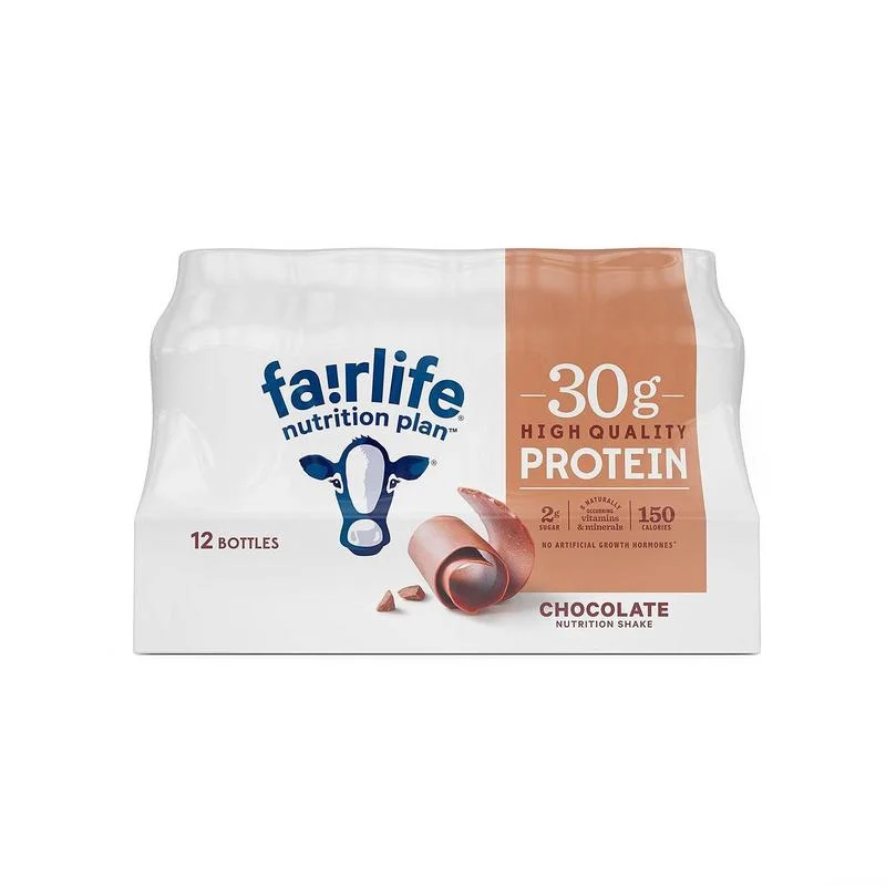 Fairlife Nutrition Plan Chocolate, 11.5 Fluid Ounce (12 Pack) - Curated Treasures Market