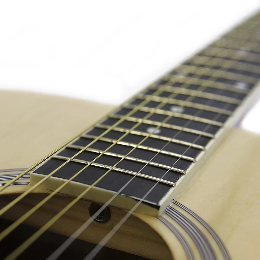 Kona Guitars K41 41-inch Acoustic Dreadnought Guitar, Natural Finish - Radiant Selections