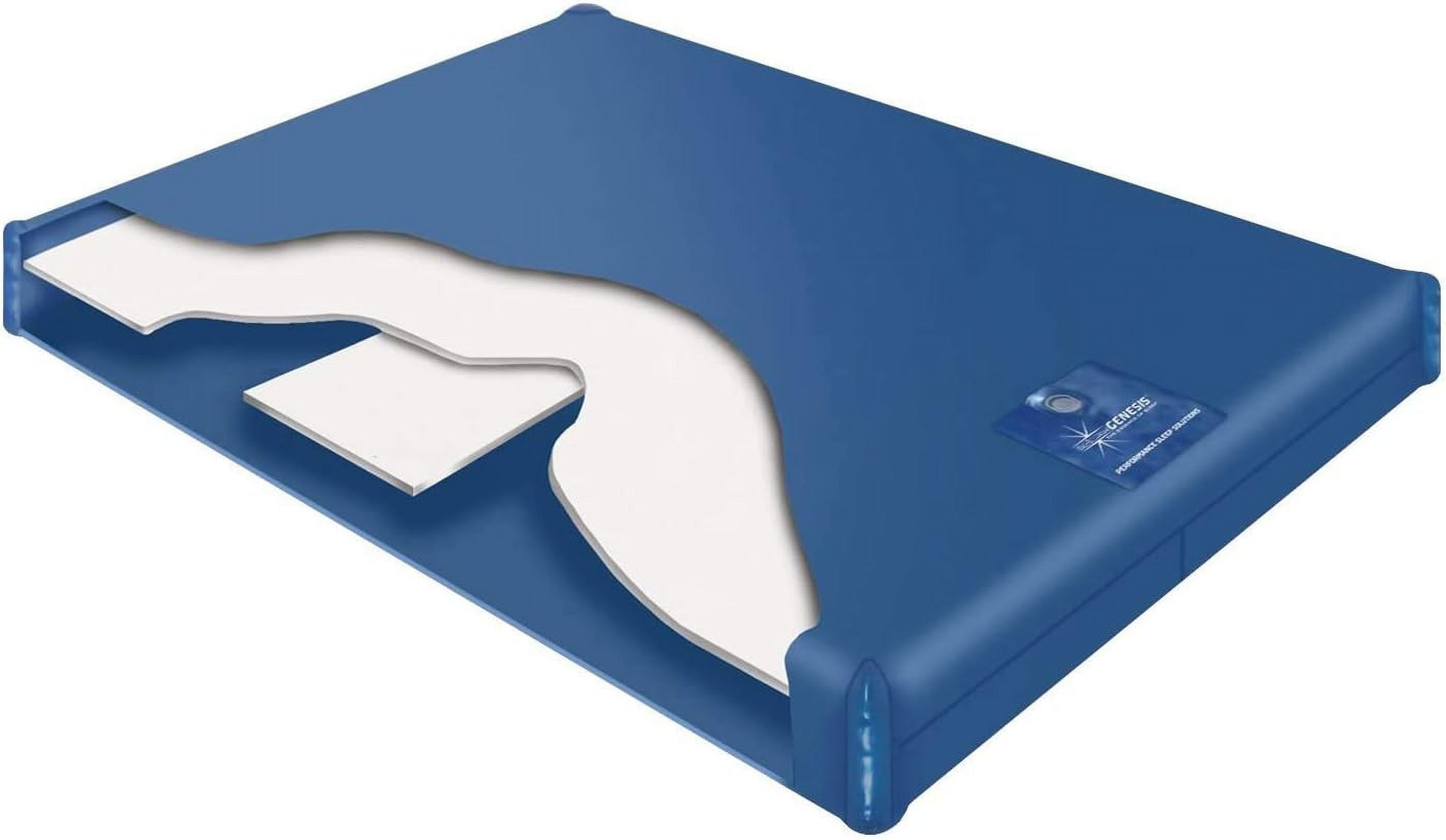 King Genesis 400 Mattress Starter Bundle (Mattress, Liner, Fill & Drain Kit) For Hardside (Wood Frame) Waterbed (RHS06)