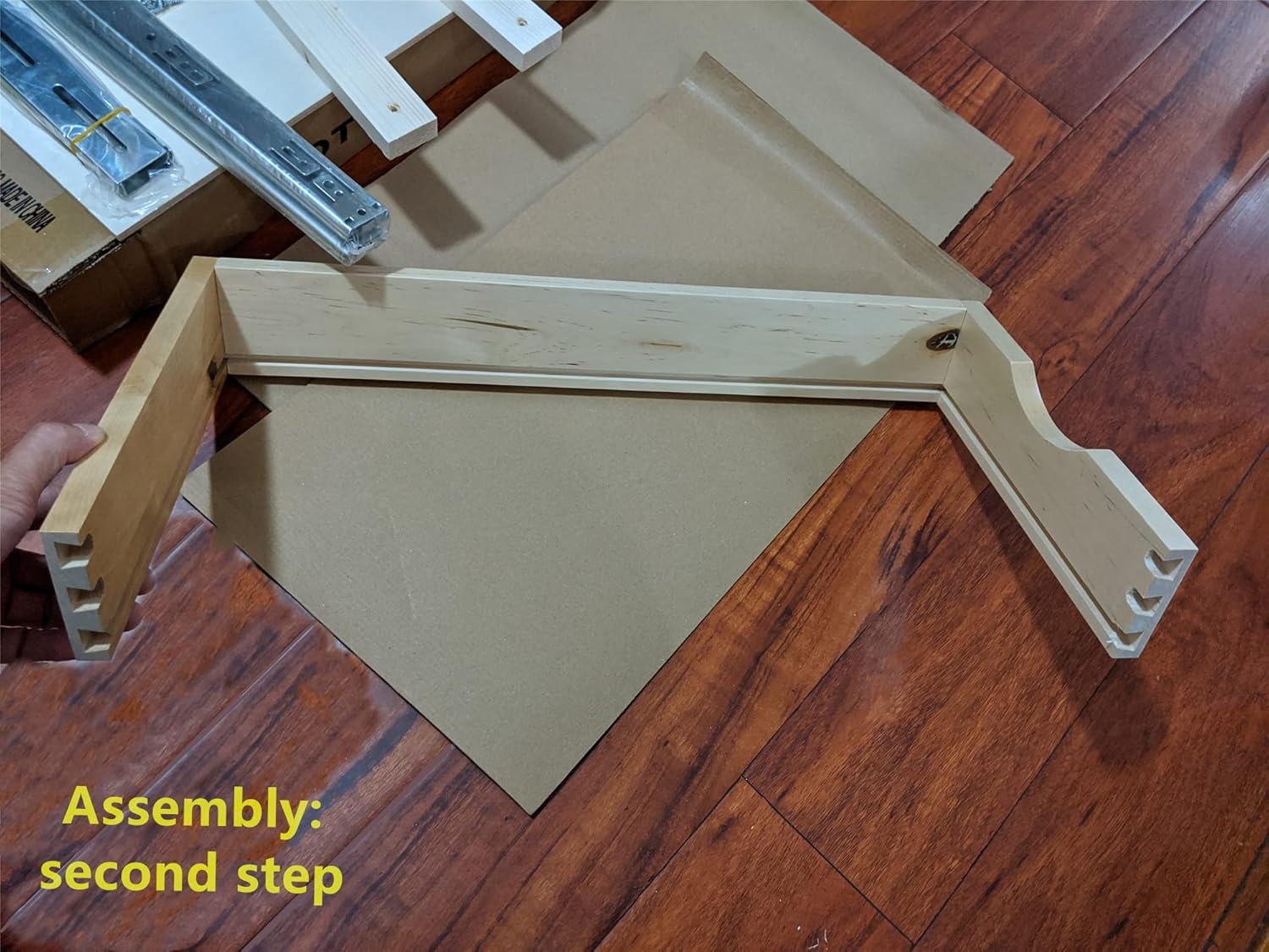 D.I.Y 11'' Pull Out Drawers for Kitchen Cabinet Wood Drawer Rolling Tray for Small Storage Cabinet Pull-out Cabinet Organizer Slide Out Cabinet Organization for Kitchen Pantry Organization Storage