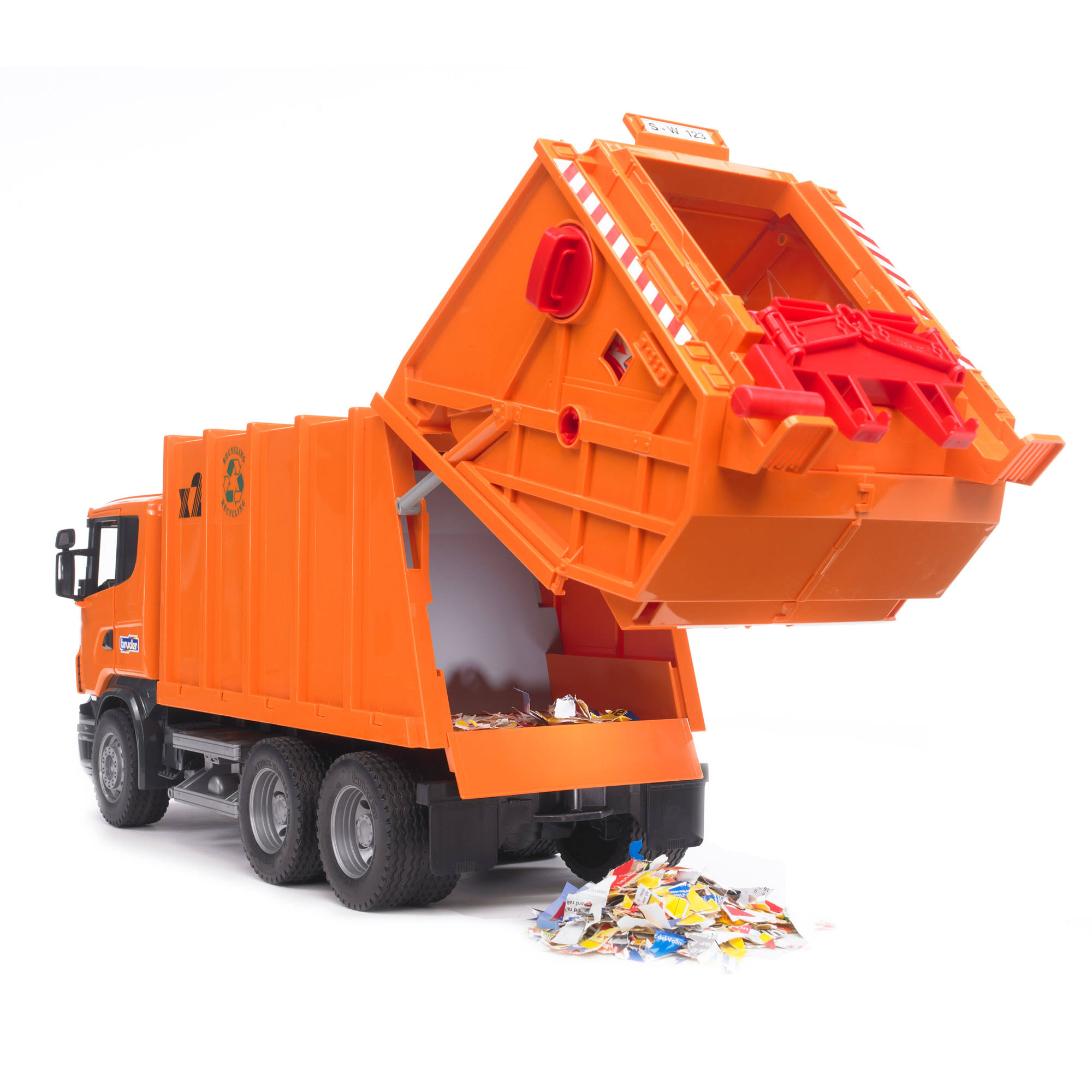 Bruder - SCANIA R-Series Garbage Truck, Orange