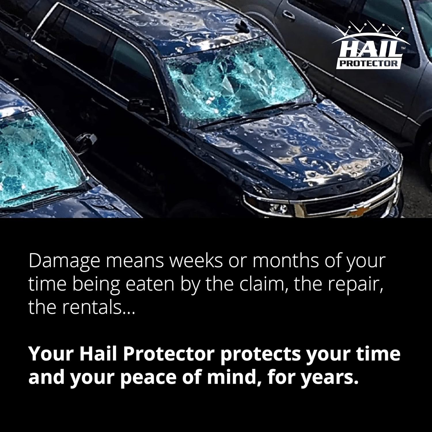 Hail Protector SUV2 Size Portable Cover System for Truck, SUV and Van