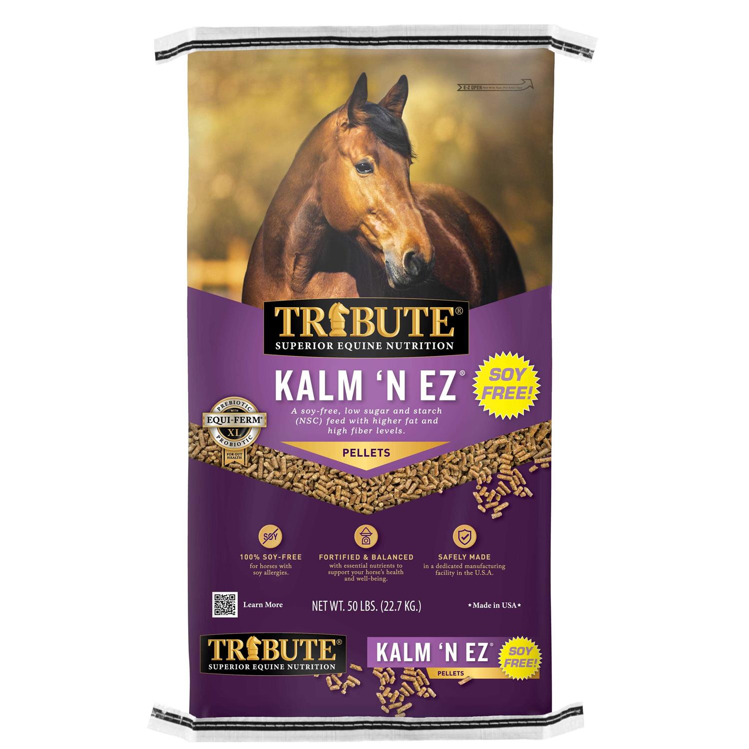 Tribute Soy-Free Kalm N EZ Pellet for Horses - Sports Supplies Online Store