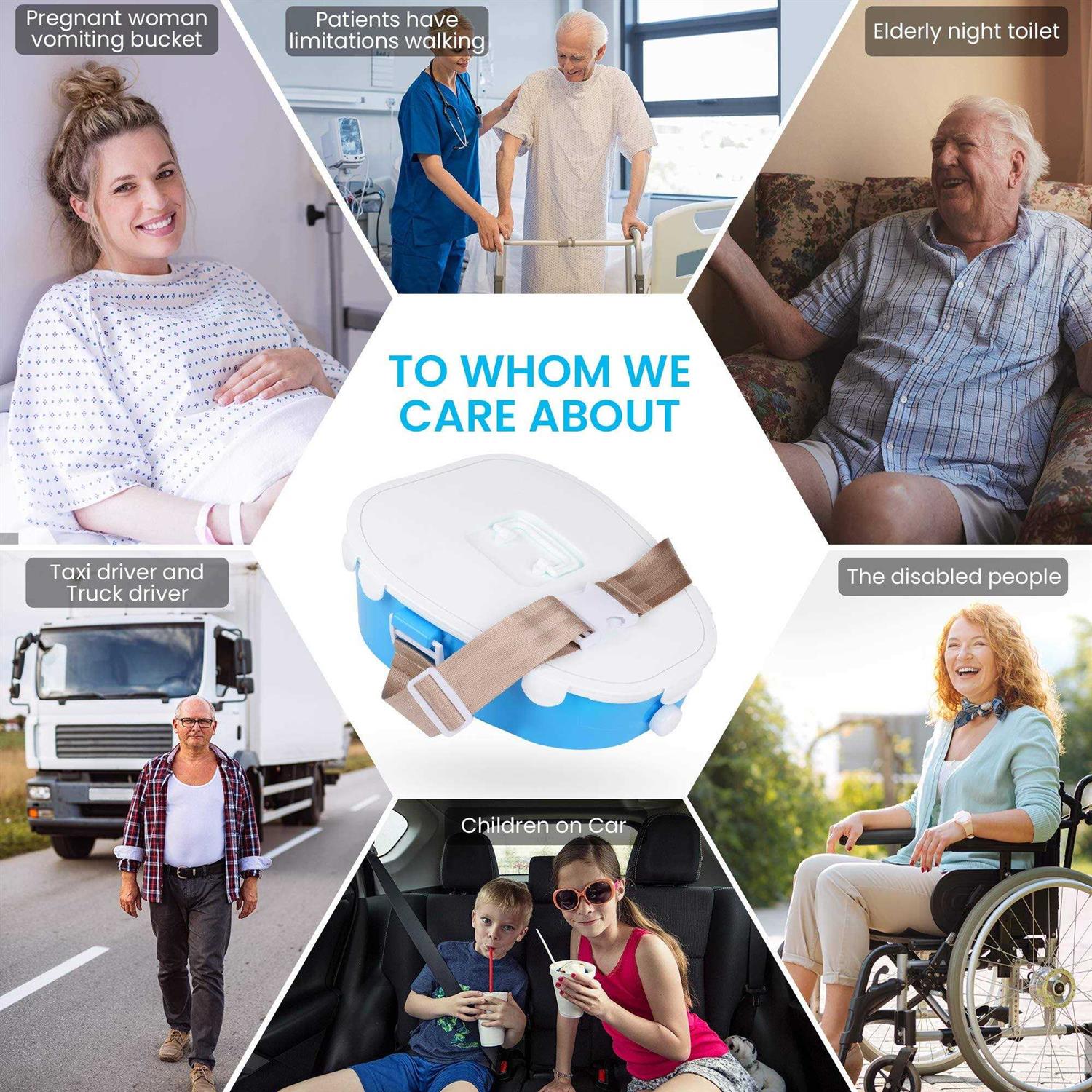 A ARCITON Portable Toilet Camping Toilet Indoor & Outdoor Commode,Travel Potty,Portable Toilet for Car,Camping,Hiking,Boating,Long Road Trips,Traffic - Sports Supplies Online Store