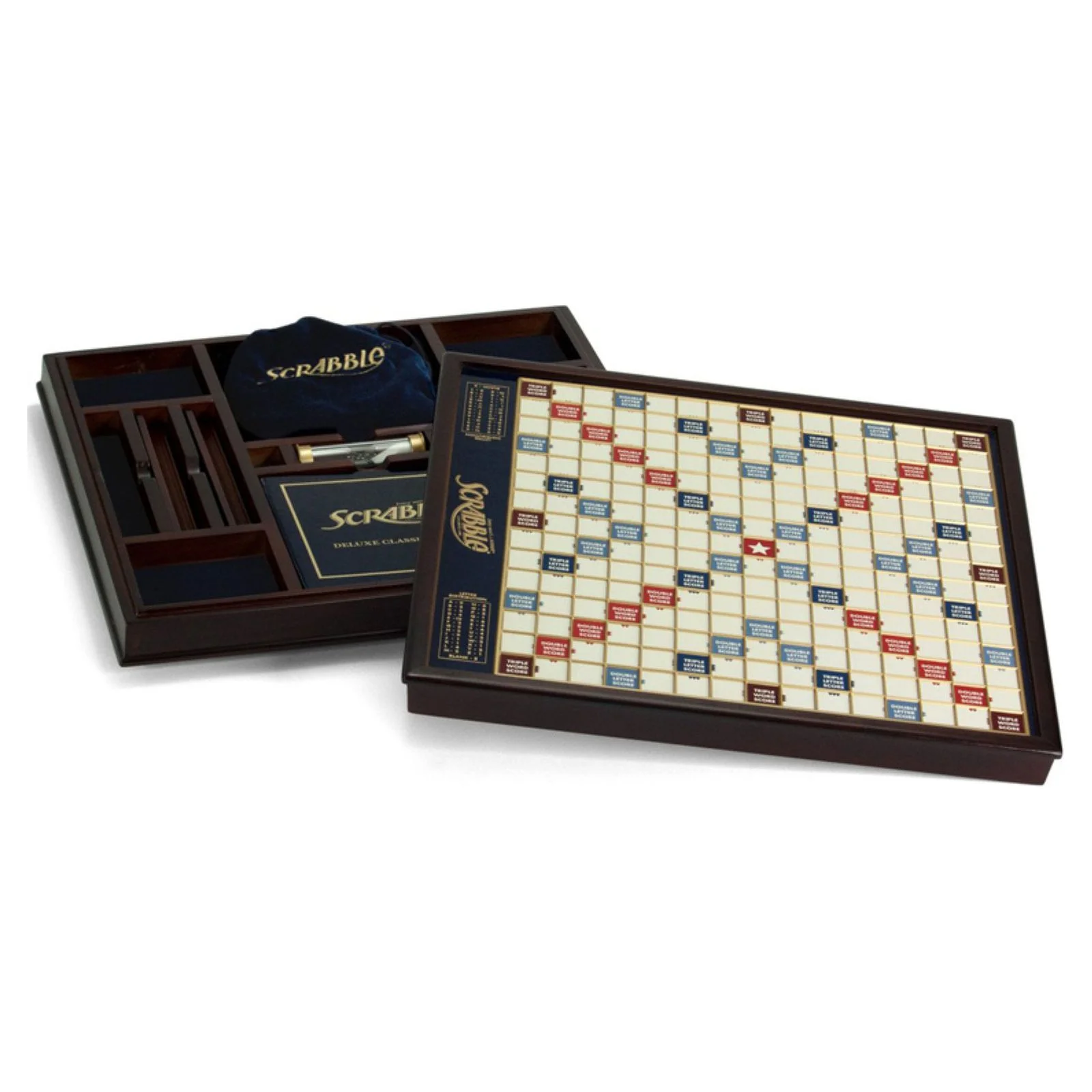 Winning Solutions Scrabble Game Deluxe Wooden Edition