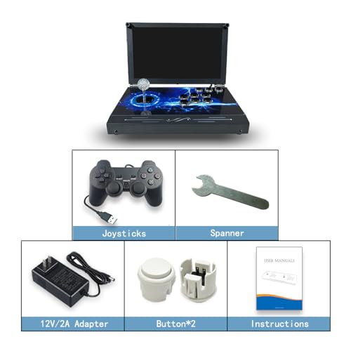 30000 in 1 Portable Arcade Game Console 14-inch HD Screen Single Player Pandoras Box 70S,Retro Video Game Machine 9000mAh Search/Hide/Save/Load/Pause Games