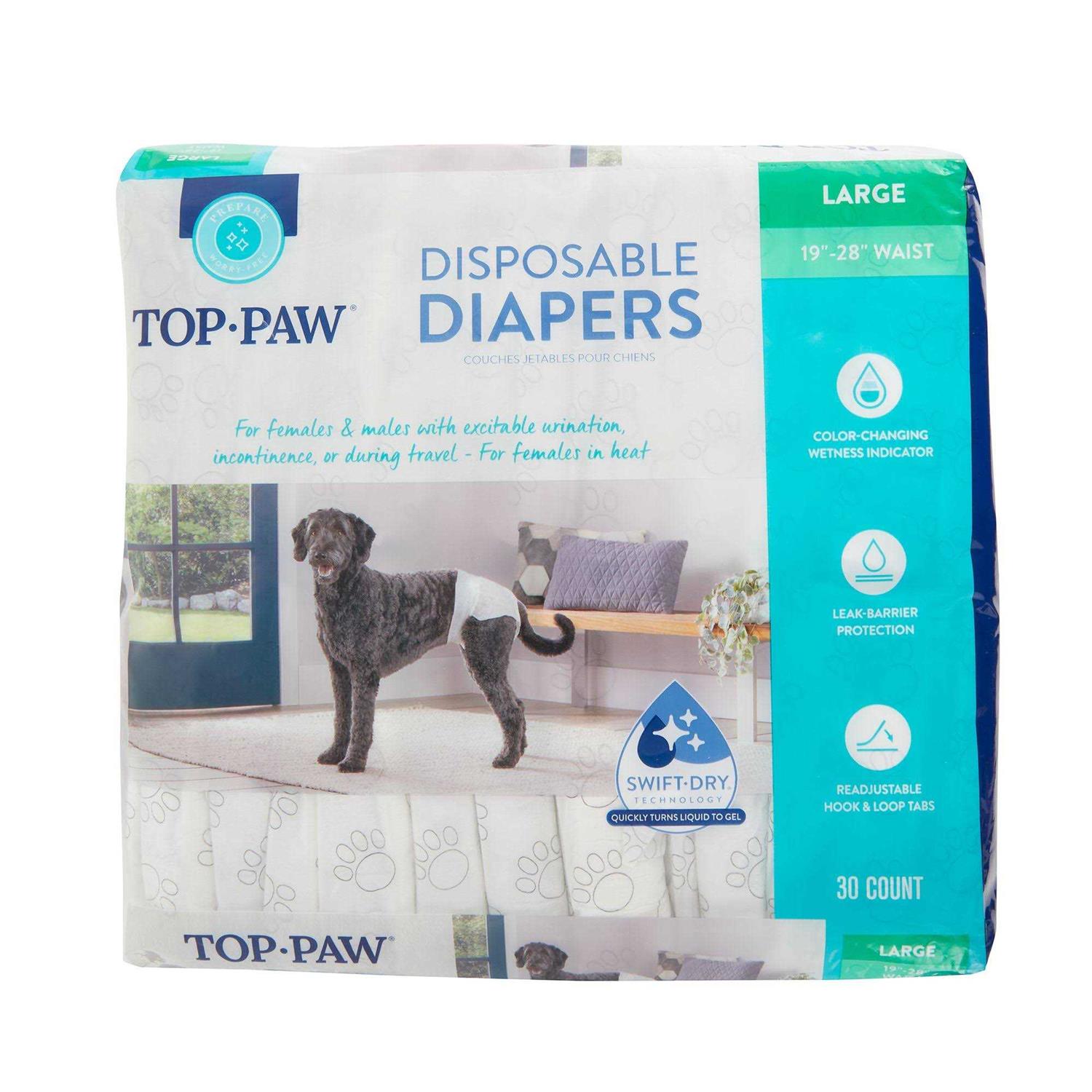 Top Paw Disposable Dog Diapers - Pet Supplies online store