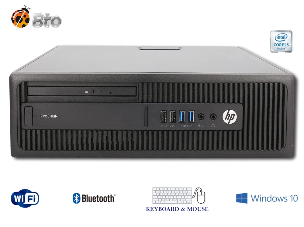 Restored HP Prodesk 600 G2 SFF Desktop Computer Core i56th, 16GB Ram, 1TB HDD, New 24