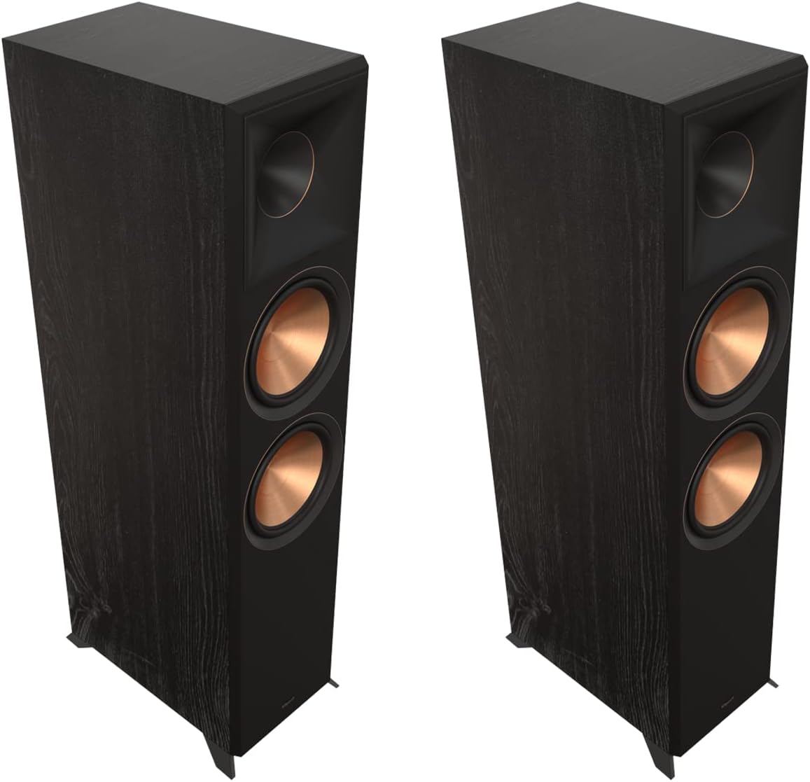 Klipsch Reference Premiere RP-8000F II 2.0 Dual Floorstanding Speaker Pair with Larger 90° x 90° Hybrid Tractrix Horn, 8” Cerametallic Woofers for Premium Home Theater Sound in Ebony
