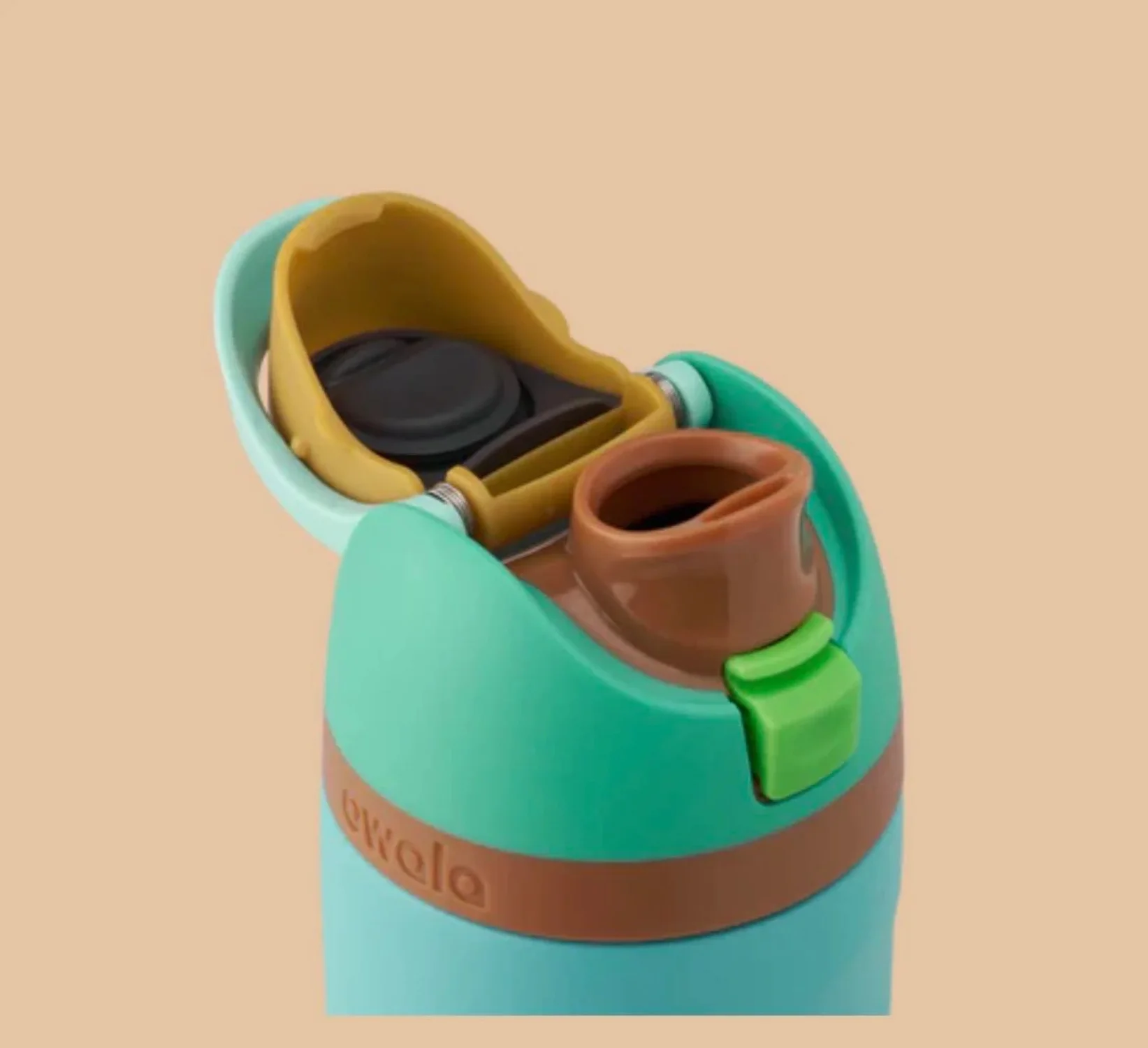 Owala C05951 FreeSip Water Bottle, Stainless Steel, Blue Oasis, 24 oz. - Quantity 1