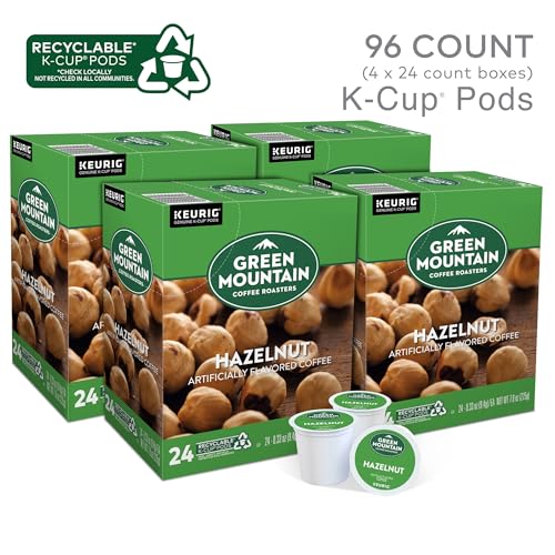 Green Mountain Coffee Roasters Hazelnut Coffee, Keurig Single-Serve K-Cup pods, Light Roast, 96 Count