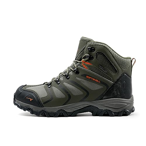 NORTIV 8 Men's Ankle High Waterproof Hiking Boots Outdoor Lightweight Shoes Trekking Trails Armadillo