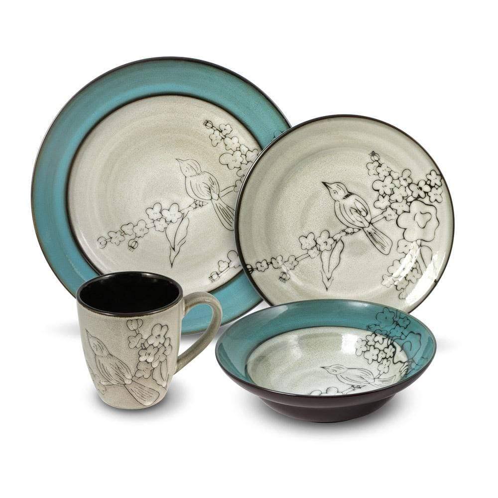 Gourmet Basics Song Bird Dinnerware Set (48 Piece)