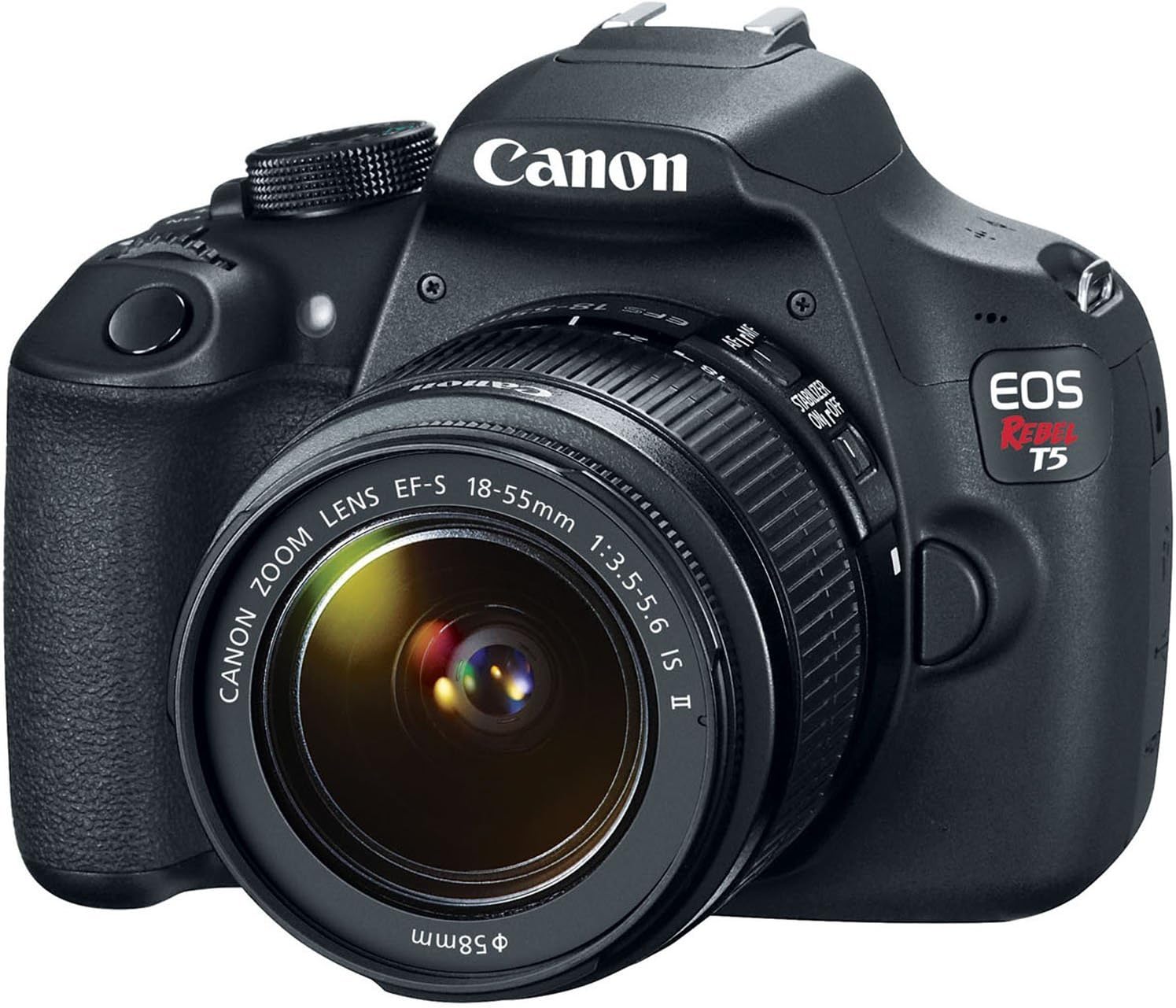 Canon EOS Rebel T5 EF-S 18-55mm IS II Digital SLR Kit (Renewed)