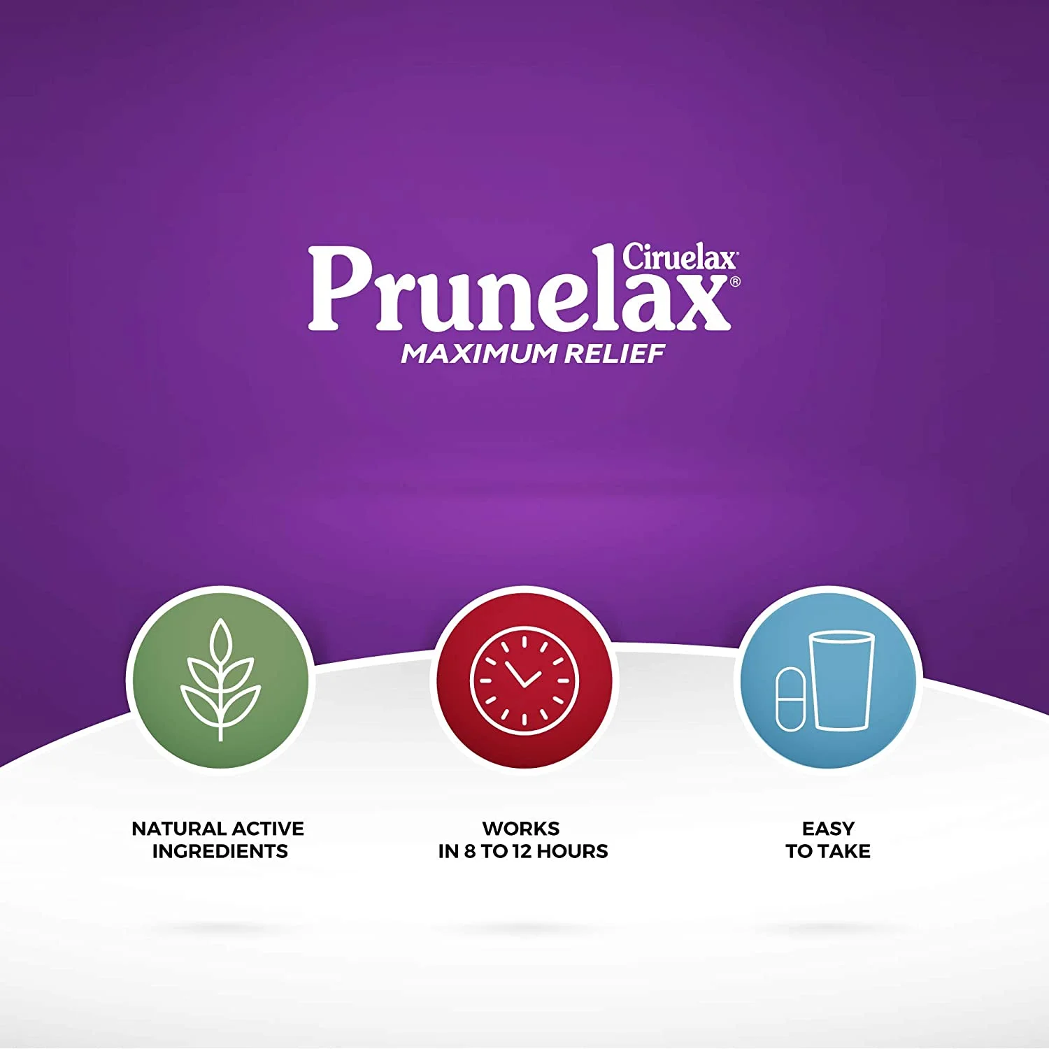 Prunelax Ciruelax Maximum Relief Natural Laxative for Occasional Constipation, Tablets 24 ea (Pack of 6)