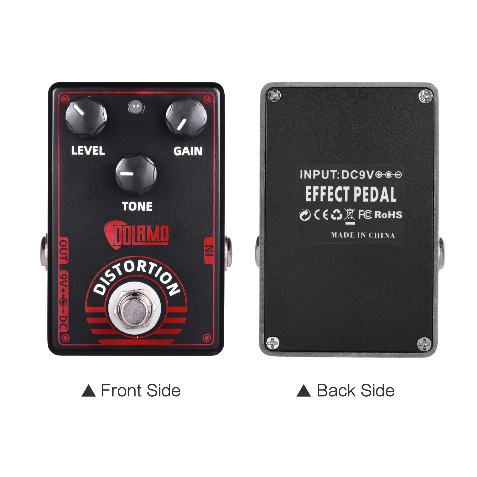 CACAGOO D-4 High Gain Distortion Guitar Effect Pedal True British Style Effect Pedal with True Bypass for Electric Guitar