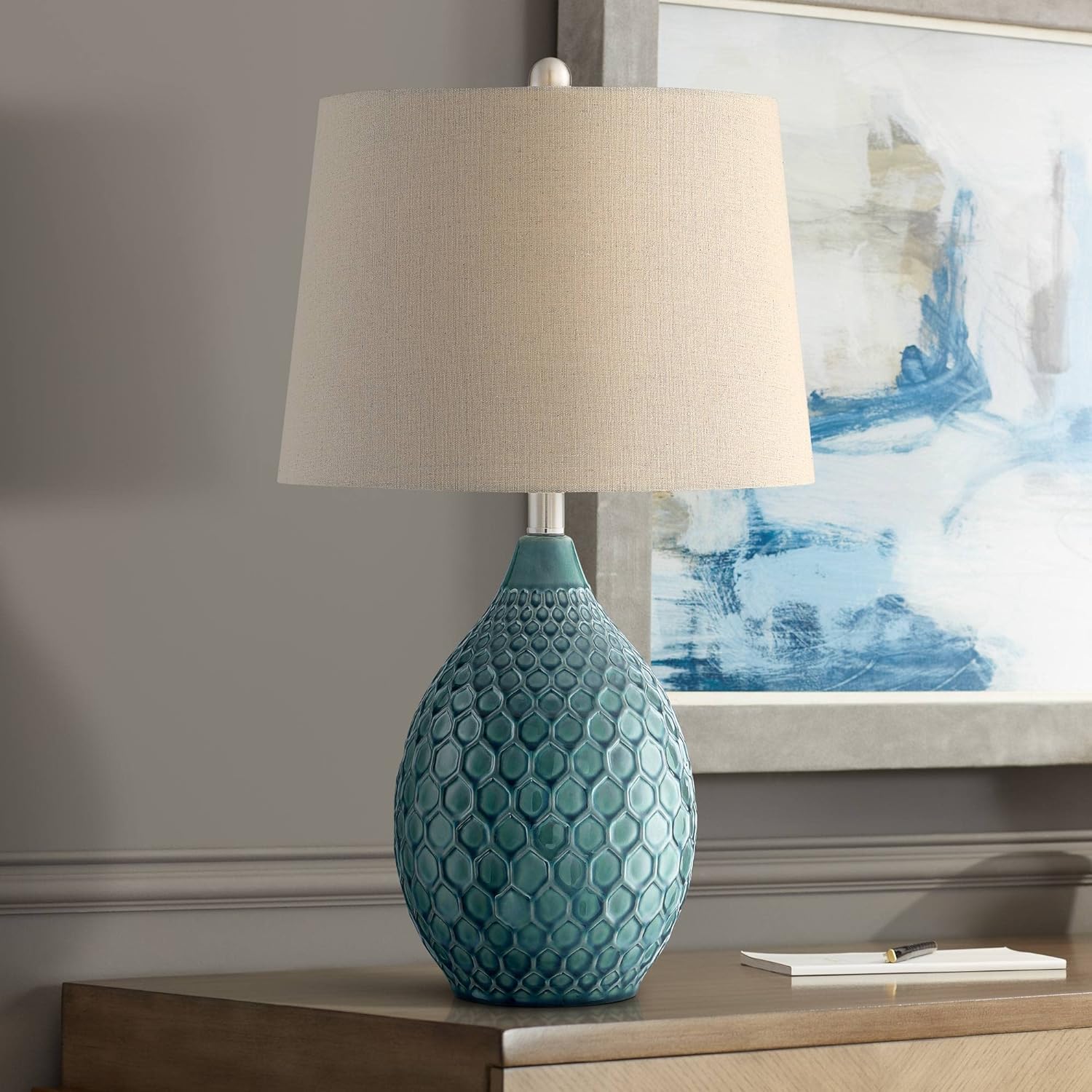360 Lighting Kate Coastal Vase-Shaped Table Lamp 24.75