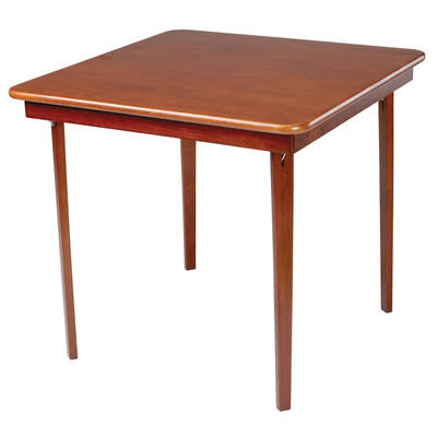 Stakmore 32x22 Square Folding Table - Finish: Cherry