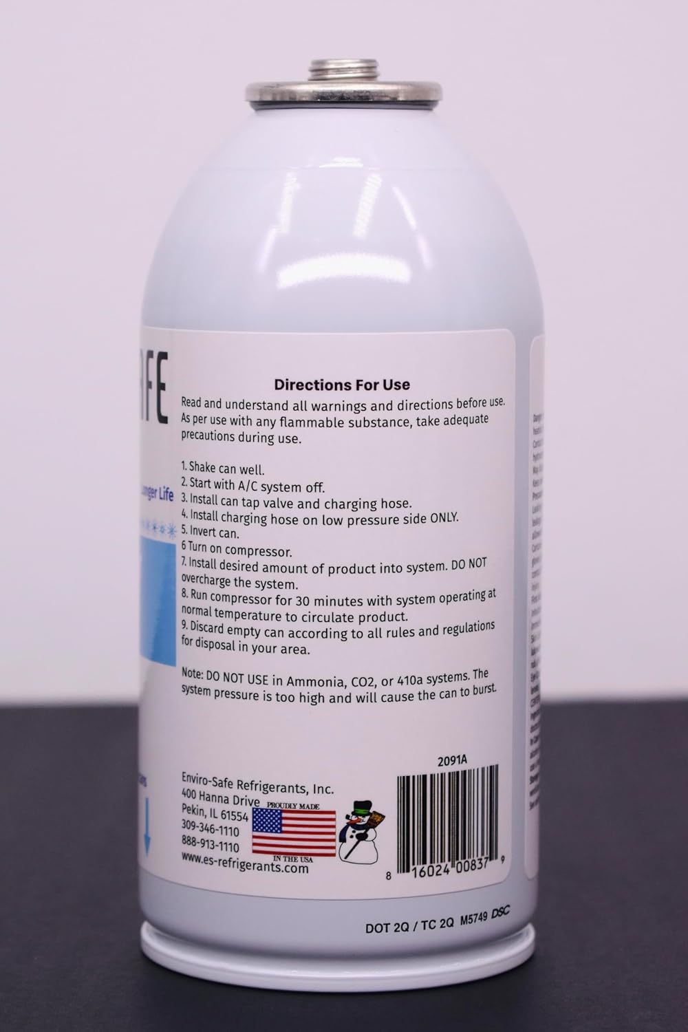 Arctic Air for R1234yf, 4 cans and Brass Gauge, NOT a Refrigerant