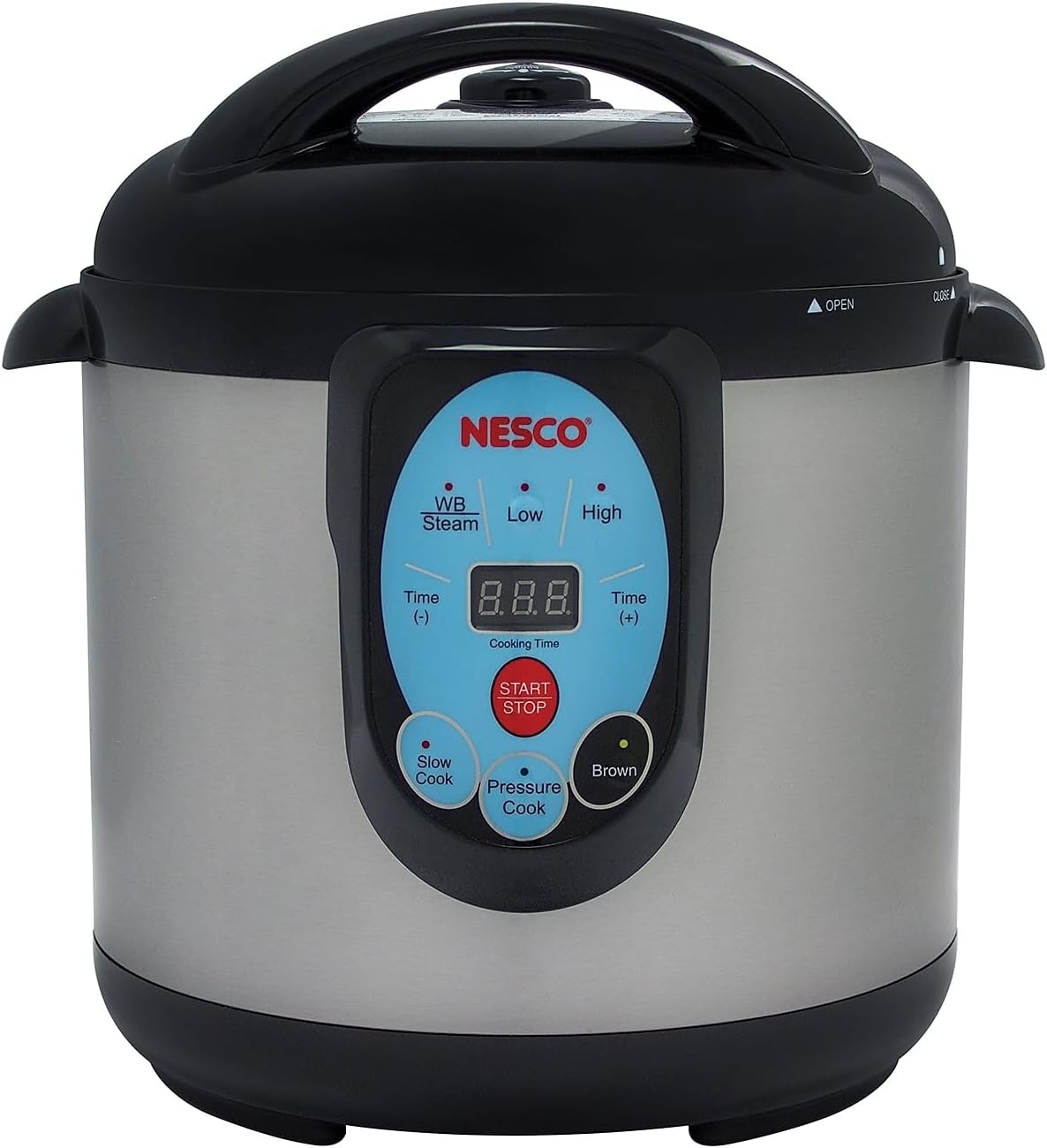 NESCO NPC-9 Smart Electric Pressure Cooker and Canner, 9.5 Quart, Stainless Steel
