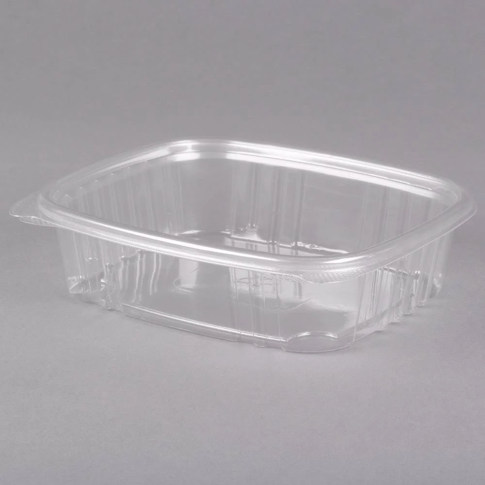 Genpak AD24 24 oz. Clear Hinged Deli Container - 200/Case